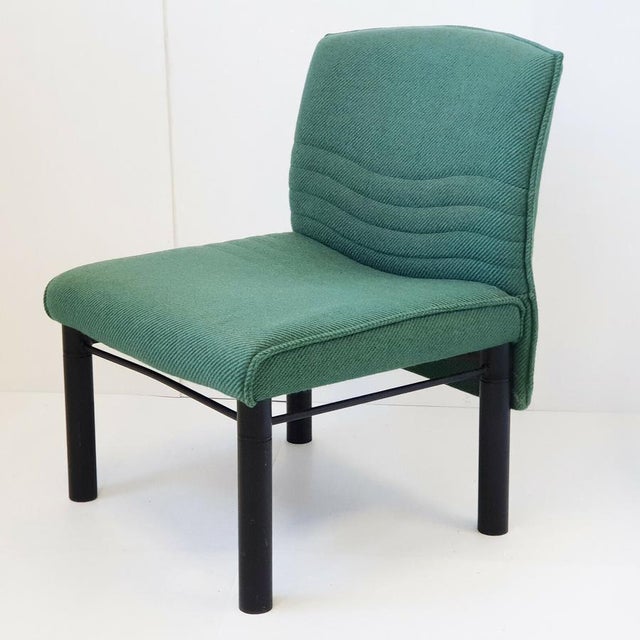 Vintage Wool and Steel Armchair, 1980s For Sale - Image 13 of 13