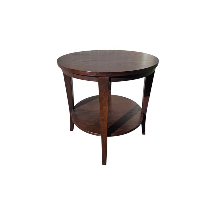 Vintage Ethan Allen Horizons Collections Lamp Side End Table Pedestal Shelf Stand For Sale - Image 13 of 16