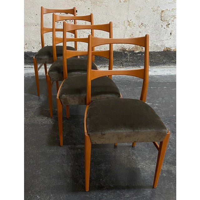 Set of Four Mid-Century Danish Modern Dining Chairs For Sale - Image 12 of 12