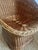Sculptural French Barrel Wicker Chair in Woven Rattan and Willow, 1960s For Sale - Image 10 of 13