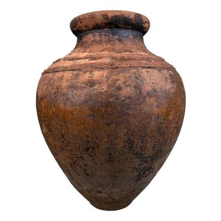 Large Antique Terracotta Jar, 1890s For Sale