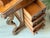 Antique Victorian Burl Walnut Wood and Leather Davenport Writing Table Secretary Desk For Sale - Image 16 of 18