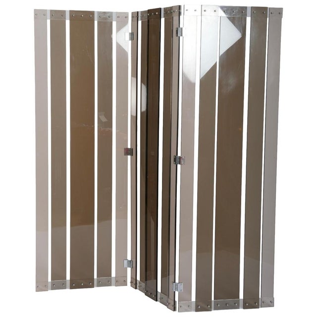 Acrylic Glass Screen attributed to Philippe Jean, France, 1970s For Sale - Image 14 of 14