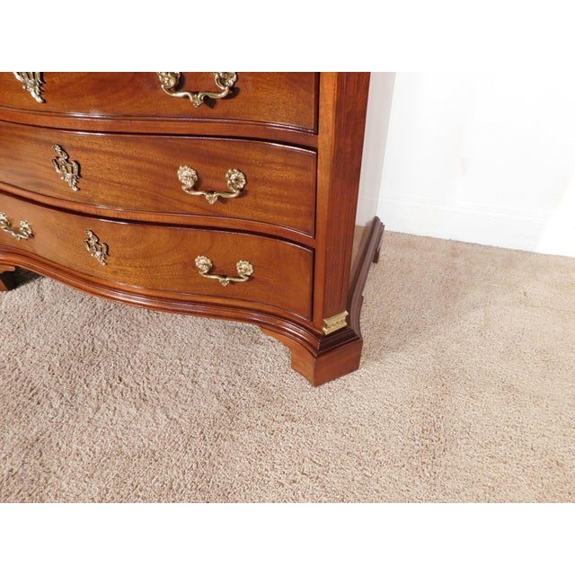 Vintage Craftique Furniture Mahogany 4 Drawer Fancy Chippendale Chest Dresser For Sale - Image 16 of 18