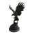 Antique French Bronze Sculpture of Eagle Falcon by Jules Moigniez, Large 24" For Sale