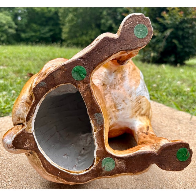 Italian Terracotta Boxer Dog Statue c.1960s For Sale - Image 13 of 17