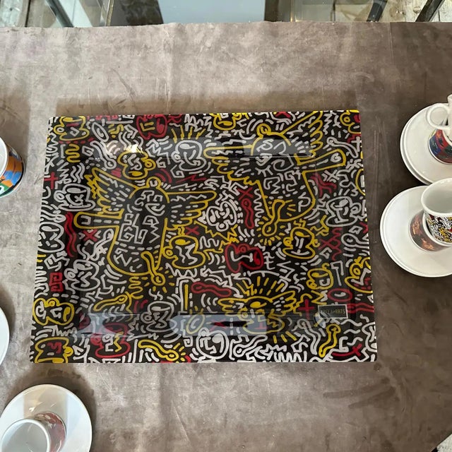 1990s Modern Coffee Service and Serving Tray Cafè Des Arts by Lavazza For Sale - Image 6 of 18