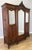 Antique French Rocaille Carved Oak 3-Door Armoire with Mirror For Sale - Image 14 of 14