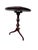 1990s Bombay Company Mahogany Flip Top Side Table Pedestal Stand Queen Ann Heart Shape For Sale - Image 9 of 14