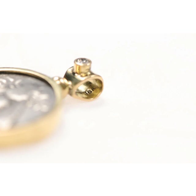 Antique Bee & Stag Tetradrachm With Diamond & 18k For Sale - Image 11 of 12