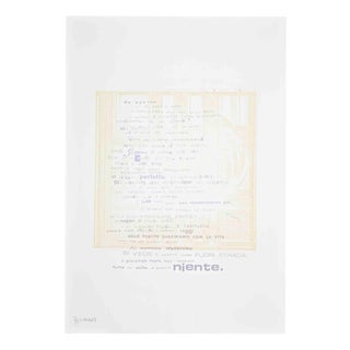 Ennio Pouchard, All for Nothing, a Handful of Nothing, 1970s, Screen Print For Sale