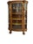 Antique American Tiger Oak Bowfront Curio Cabinet, circa 1895–1910. Crafted in richly figured quarter-sawn oak with...