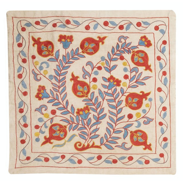 New Hand-Embroidered 100% Silk Cushion Cover – Authentic Uzbek Textile Art Elevate your home décor with this exquisite...