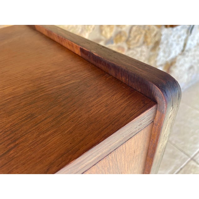 Brown Mid-Century Oak Chest of Drawers, 1950s For Sale - Image 8 of 18