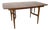 Mid-Century Walnut Extension Dining Table, Sculpted Base For Sale