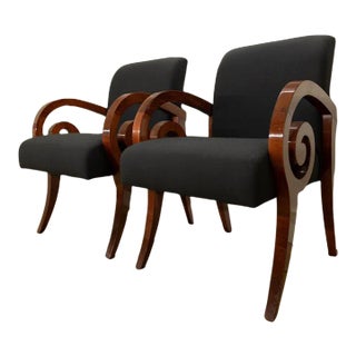 Late 20th Century Modern Brueton Kensington Chairs- a Pair For Sale