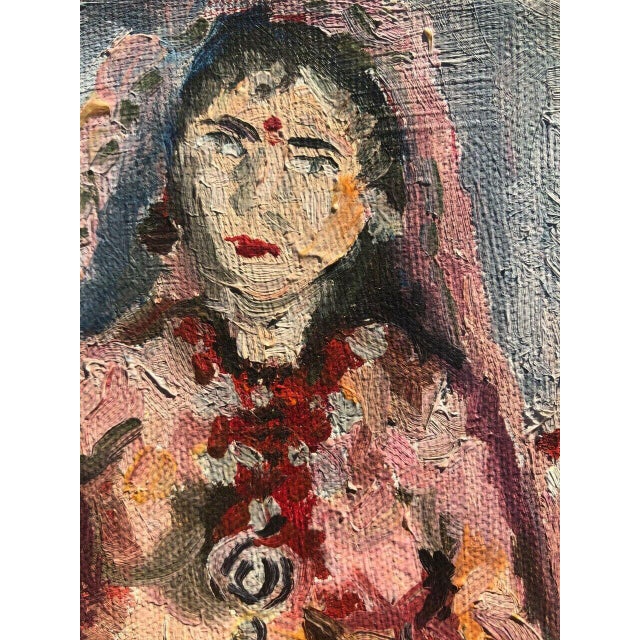 1950s Vintage Dolls in European Folk Costumes Oil Painting For Sale - Image 5 of 11