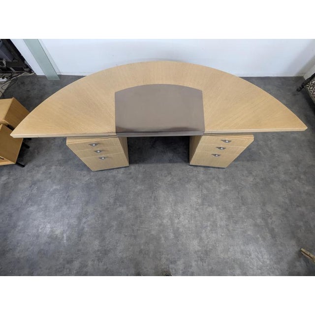 Contemporary Large Semicircular Desk by André Putman for Ecart International For Sale - Image 3 of 9