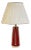 Italian Modern, Red Ceramic, Table Lamp, Italy, 1950s For Sale