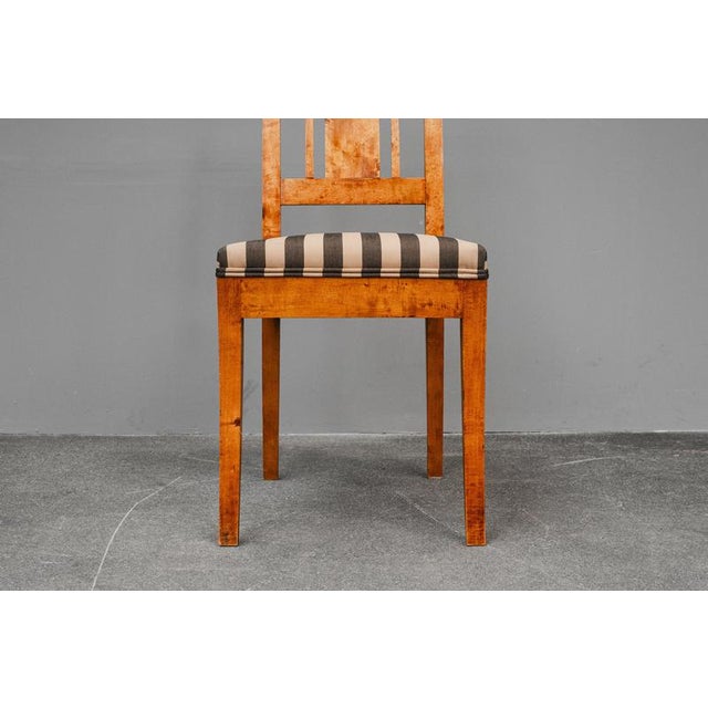19th Century Biedermeier Chairs in Birch, Set of 6 For Sale - Image 16 of 18