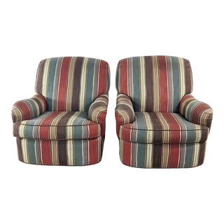 Kroll Furniture Swivel Armchairs - a Pair For Sale