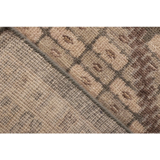 Rug & Kilim’s Oversized Distressed Otto Rug in Brown, 12x18 For Sale In New York - Image 6 of 7