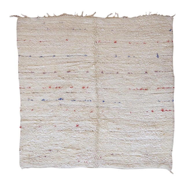 1980s Kilim Beni Ourain Square Rug - 6.1 X 6 Ft For Sale