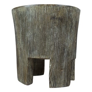 Wooden Side Table with Legs, Cameroon For Sale
