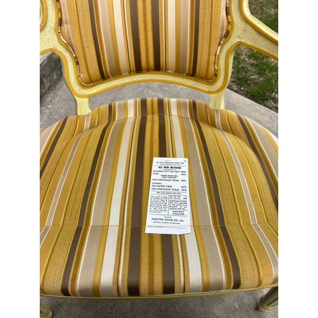 Vintage Hibriten French Style Bergere Chair For Sale - Image 10 of 13