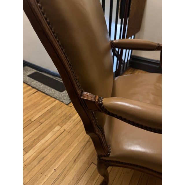 Wood Mid 18th Century French Open Armchair For Sale - Image 7 of 13