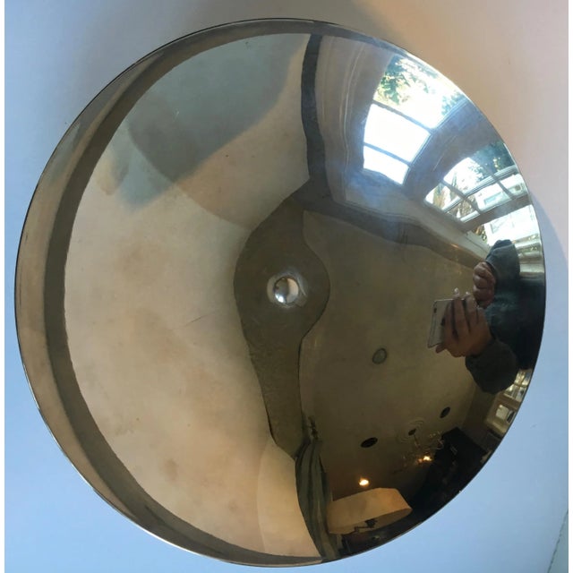 Mid 20th Century Midcentury Stainless and Brass Footed Bowl For Sale - Image 5 of 9