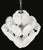 Vintage Italian Murano Chandelier with 36 White Disks, 1990s For Sale - Image 9 of 17