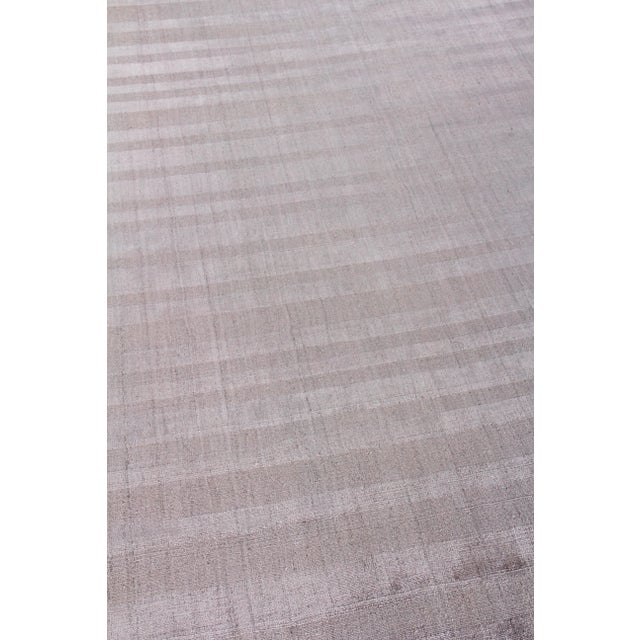 Not Yet Made - Made To Order Iscar Hand loom Wool/Viscose Ash Rug-8'x10'" For Sale - Image 5 of 8