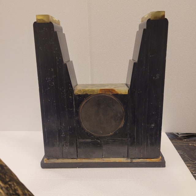 Art Deco Ato Table Clock in Marble and Onyx, 1930s For Sale - Image 16 of 18