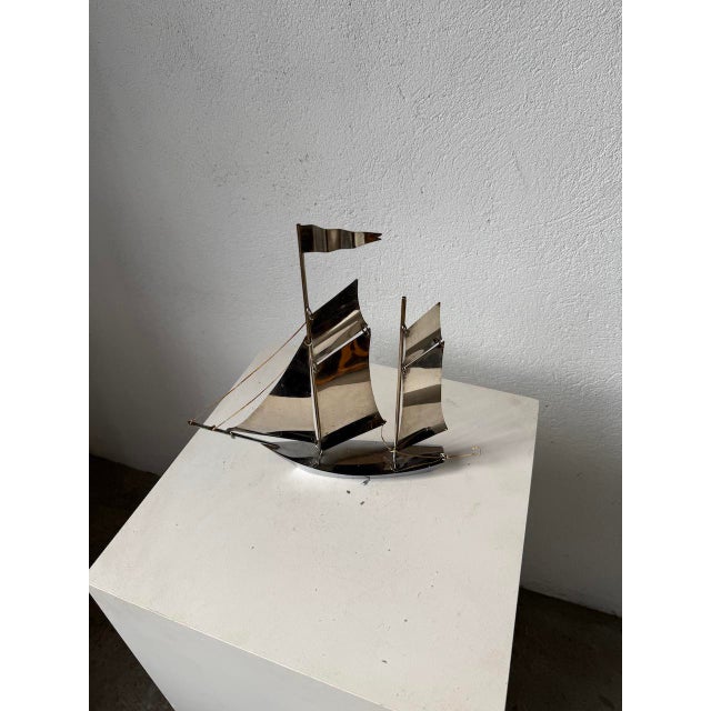 Stainless Steel Boat, 1980s For Sale - Image 11 of 18