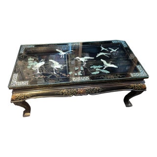 1950s Vintage Folding Chinese Coffee Table For Sale