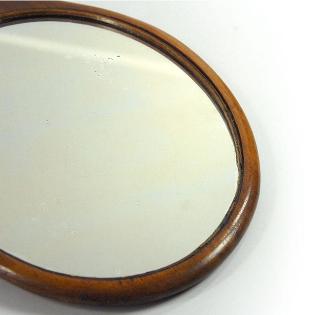 Small Teak Hand Mirror, 1970s For Sale - Image 9 of 12