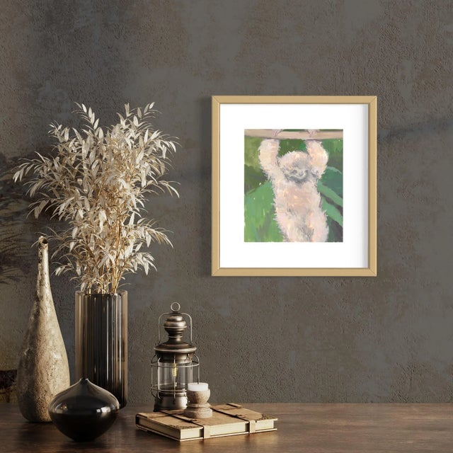 This is a print of my painting "sloth baby." The image is printed with archival inks on fine art paper that beautifully...