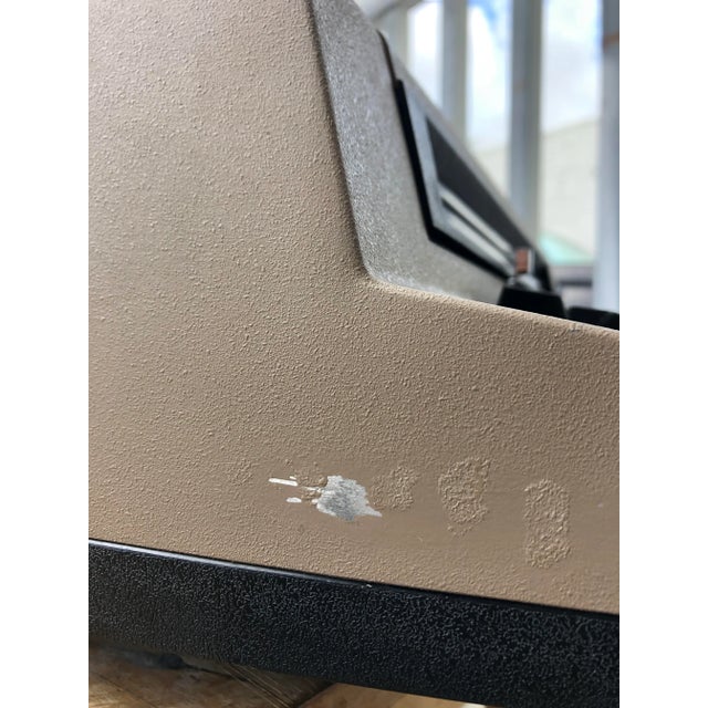 Vintage1970s Ibm Electric Typewriter on Rolling Steel Drop Leaf Cart For Sale - Image 10 of 13