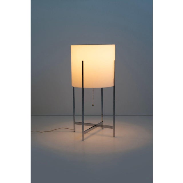 1950s Chromed Brass & Acrylic Table Lamp by Paul Mayen for Habitat, 1955c. For Sale - Image 5 of 10