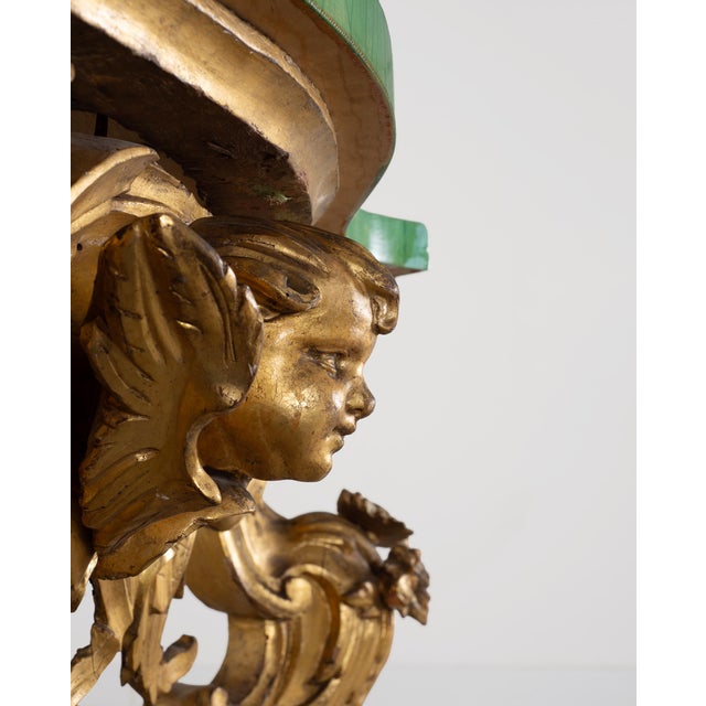18th Century Italian Rococo Carved Giltwood Console Table For Sale - Image 12 of 18
