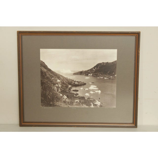 Antique Photograph of The Battery St. Johns Harbor Newfoundland Canada, Inscribed and Dated 'Circa 1902' Along the Lower...