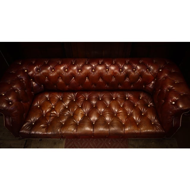 Maroon Large Vintage Sofas in Leather, 2010s, Set of 2 For Sale - Image 8 of 18