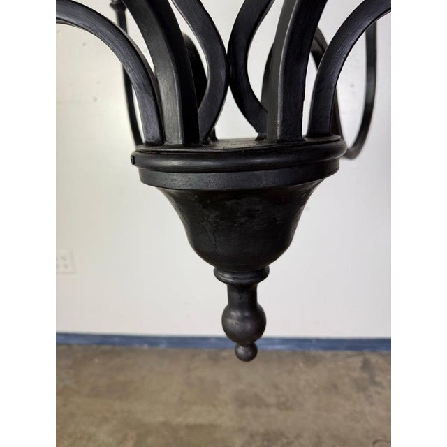 Metal Wrought Iron Mulholland Chandelier by Miamar Home Sku: Mla0817 For Sale - Image 7 of 10