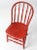 Antique Red Spindle Back Chair For Sale - Image 11 of 12