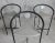 Set of 3 Post-Modern era bar stools styled after Michele de Lucchi "First Chair" . Heavy and well crafted stools created...