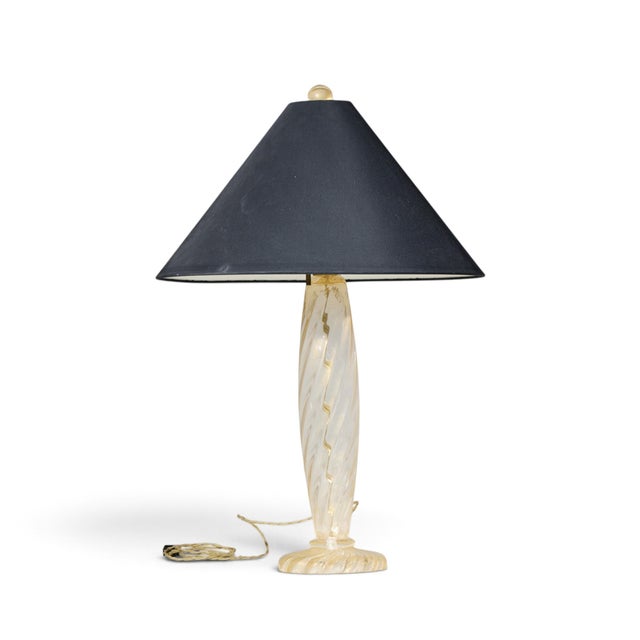Mid 20th Century Mid 20th Century John Hutton for Donghia Ondoso Mid Century Murano Glass Lamp - Pair For Sale - Image 5 of 9