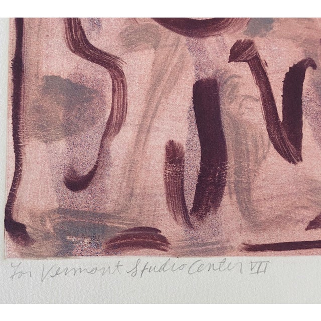 Late 20th Century Melissa Meyer, Female American Abstract Expressionist Artist Color Monoprint Melissa Meyer, 1992 For Sale - Image 5 of 9