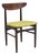 Vintage Dyrlund Mid Century Danish Modern Rosewood Curved Back Dining Side Chair For Sale