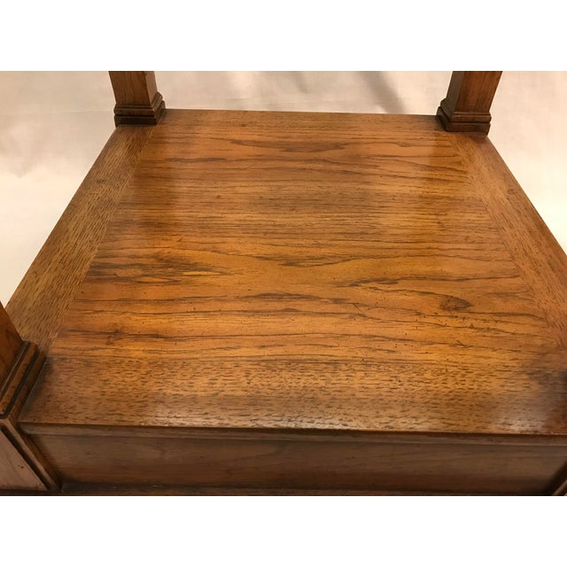 Midcentury Thomasville End Table With Glass Top Chairish